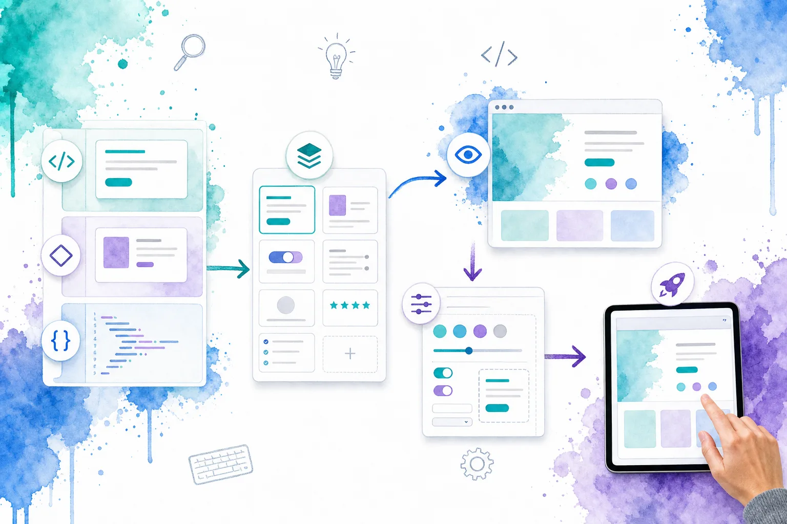 Source-aware Vue component flow from single-file component to registry, live preview, and application interface