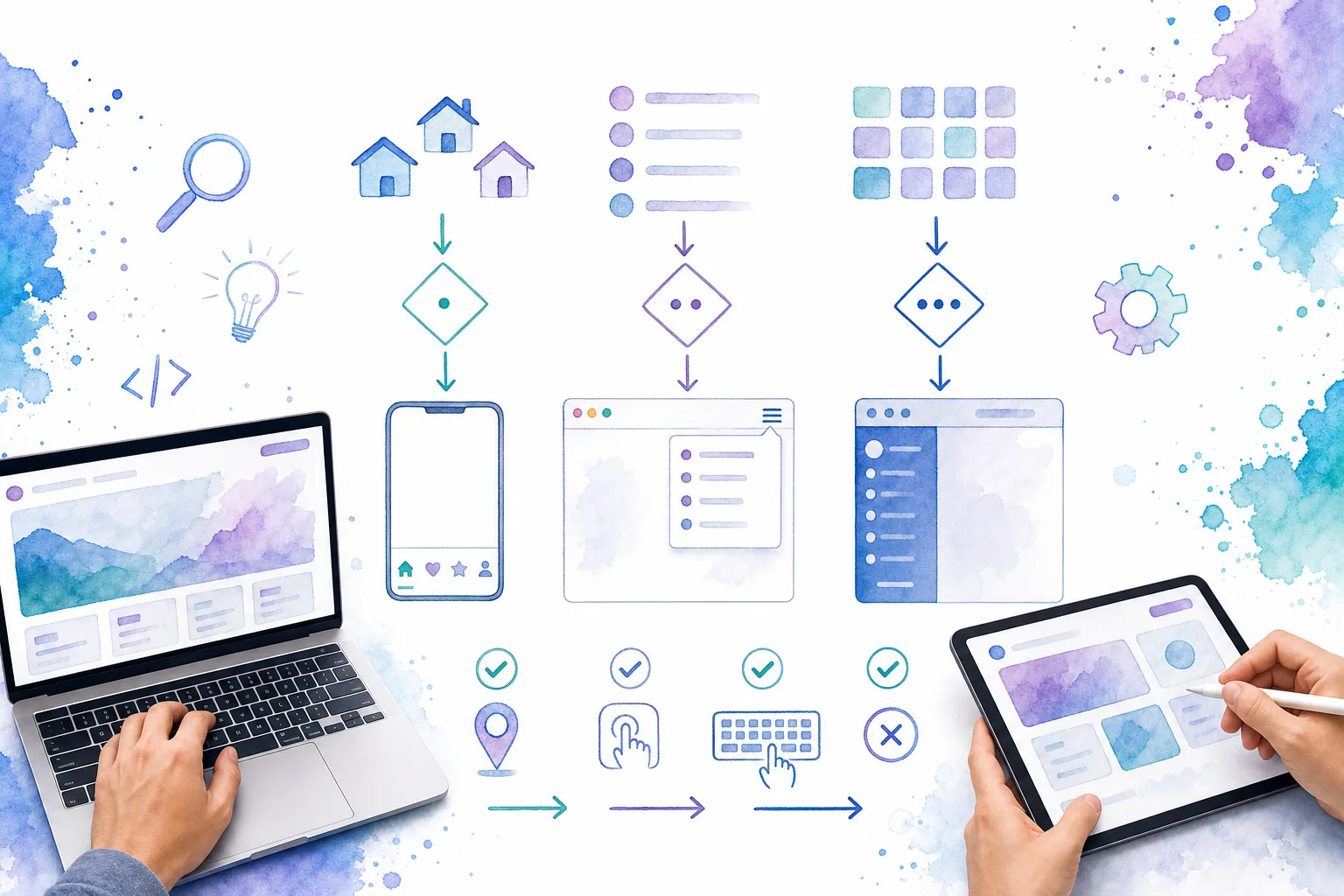 Visual decision framework for choosing a mobile navigation pattern