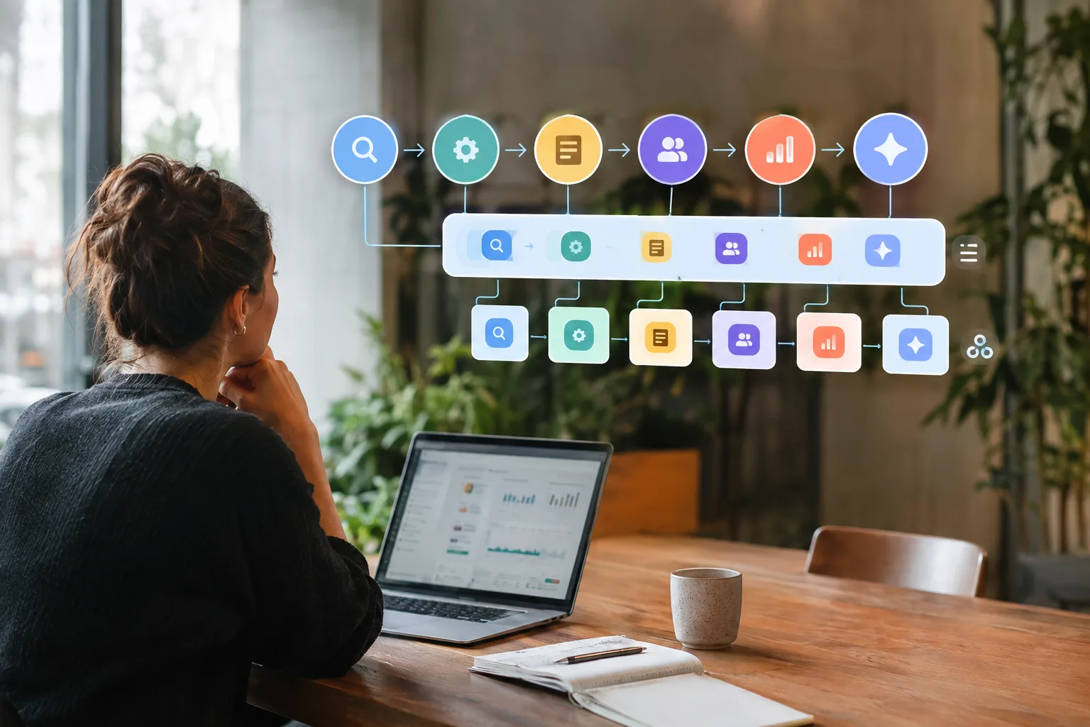 Visual framework for selecting SEO tools across a multi-client agency workflow