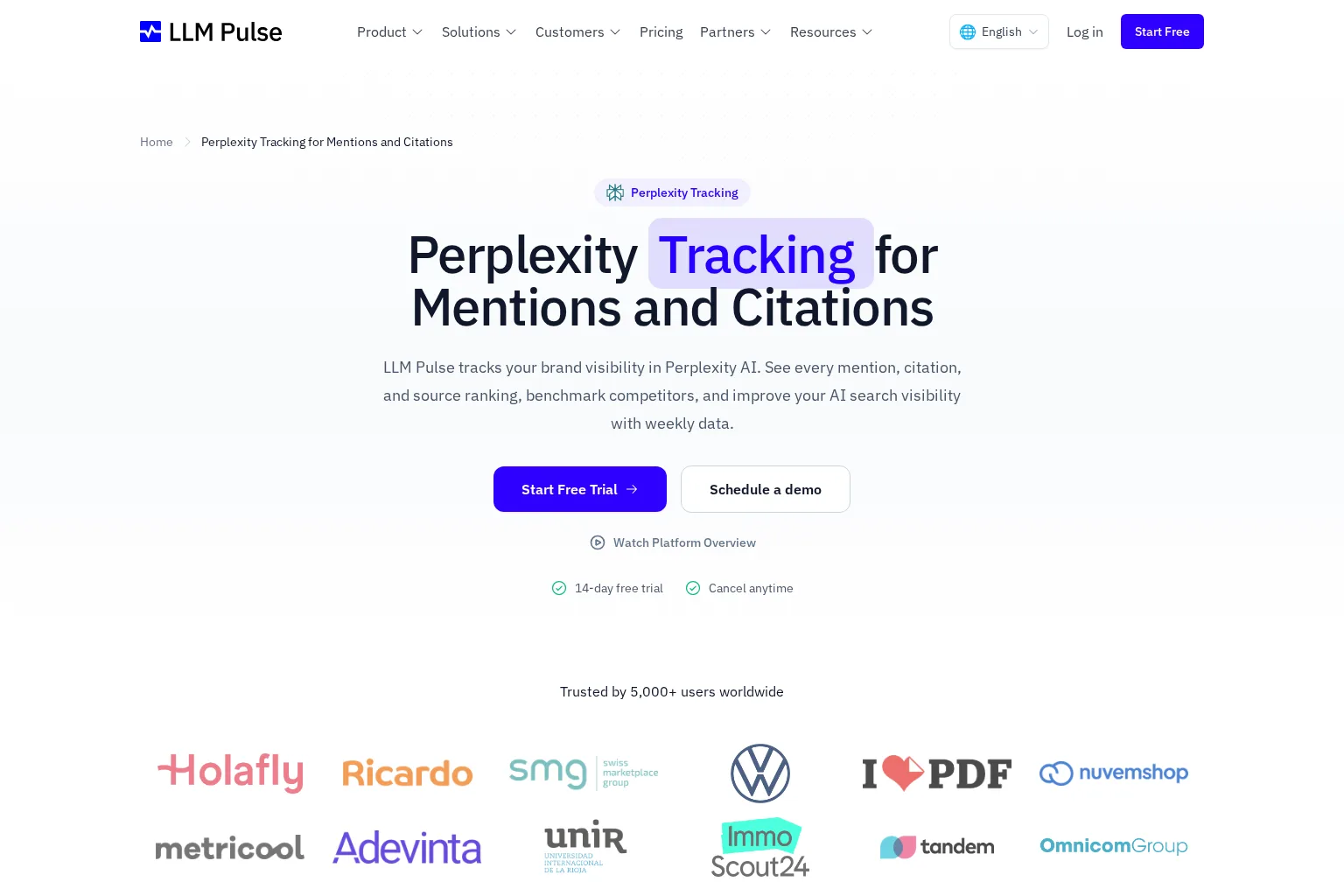 Screenshot of llmpulse.ai