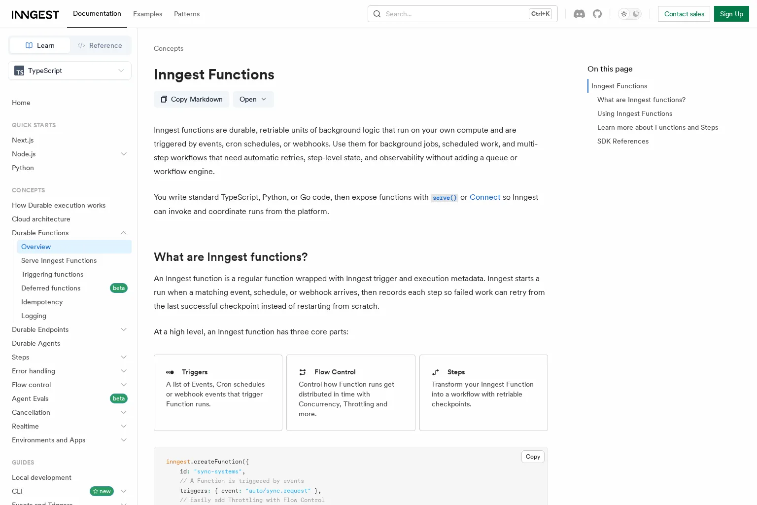 Screenshot of www.inngest.com