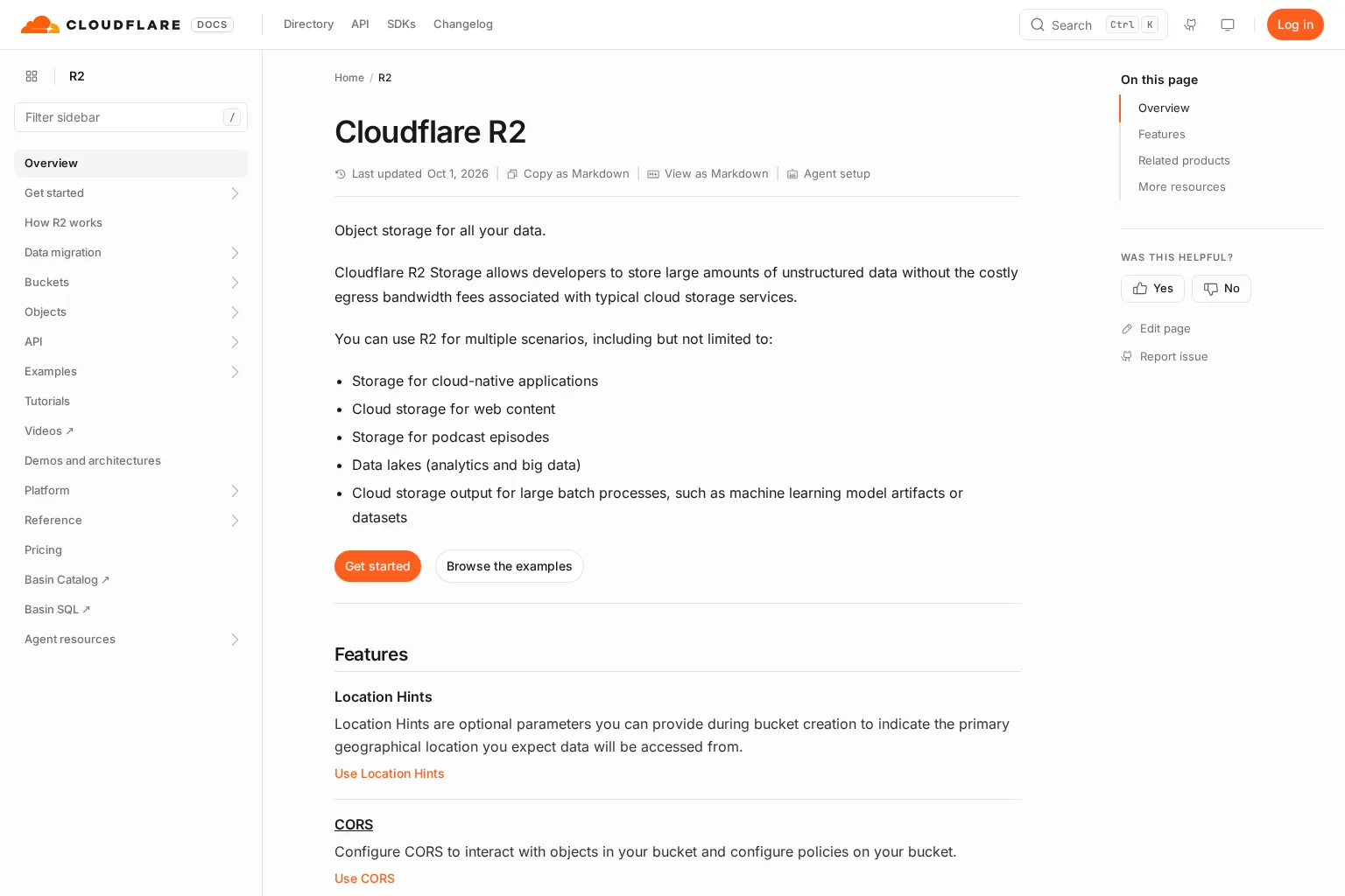 Screenshot of developers.cloudflare.com