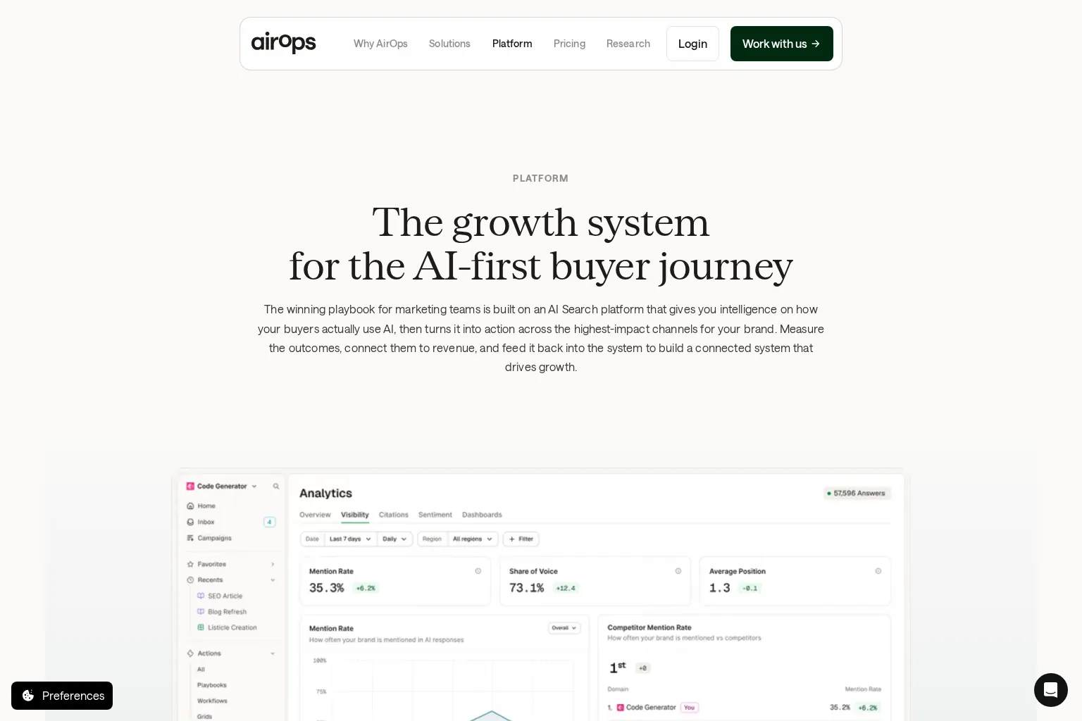 Screenshot of www.airops.com