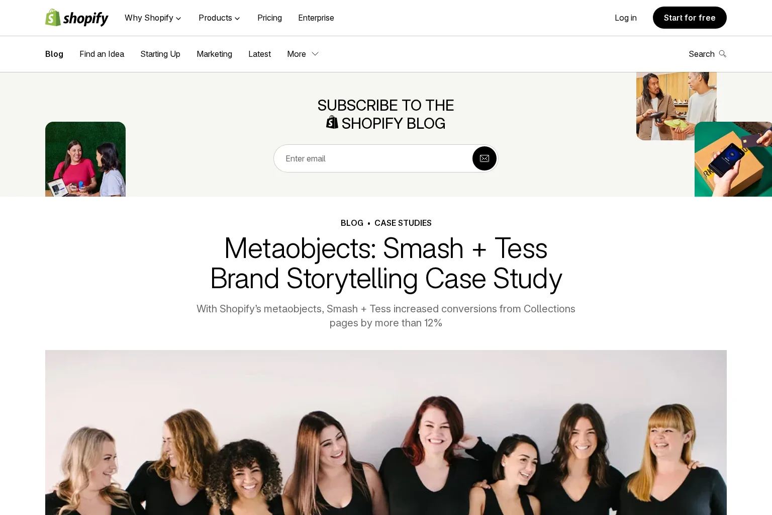 Screenshot of www.shopify.com